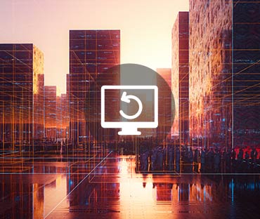 Reflection of the building