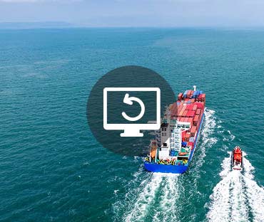 ship and a pilot boat sailing at sea wo