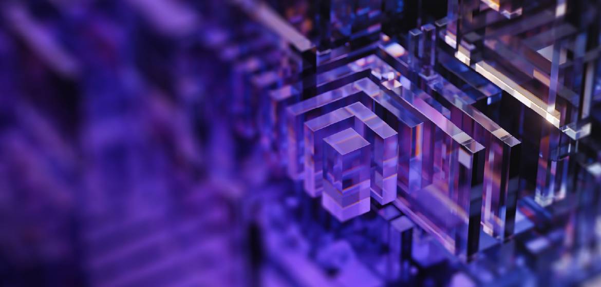 Prism purple blu abstract