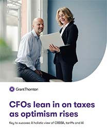 CFOs lean in on taxes